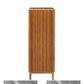 Natural Bamboo Furnishings Five Drawer High Chest, Amber, , large