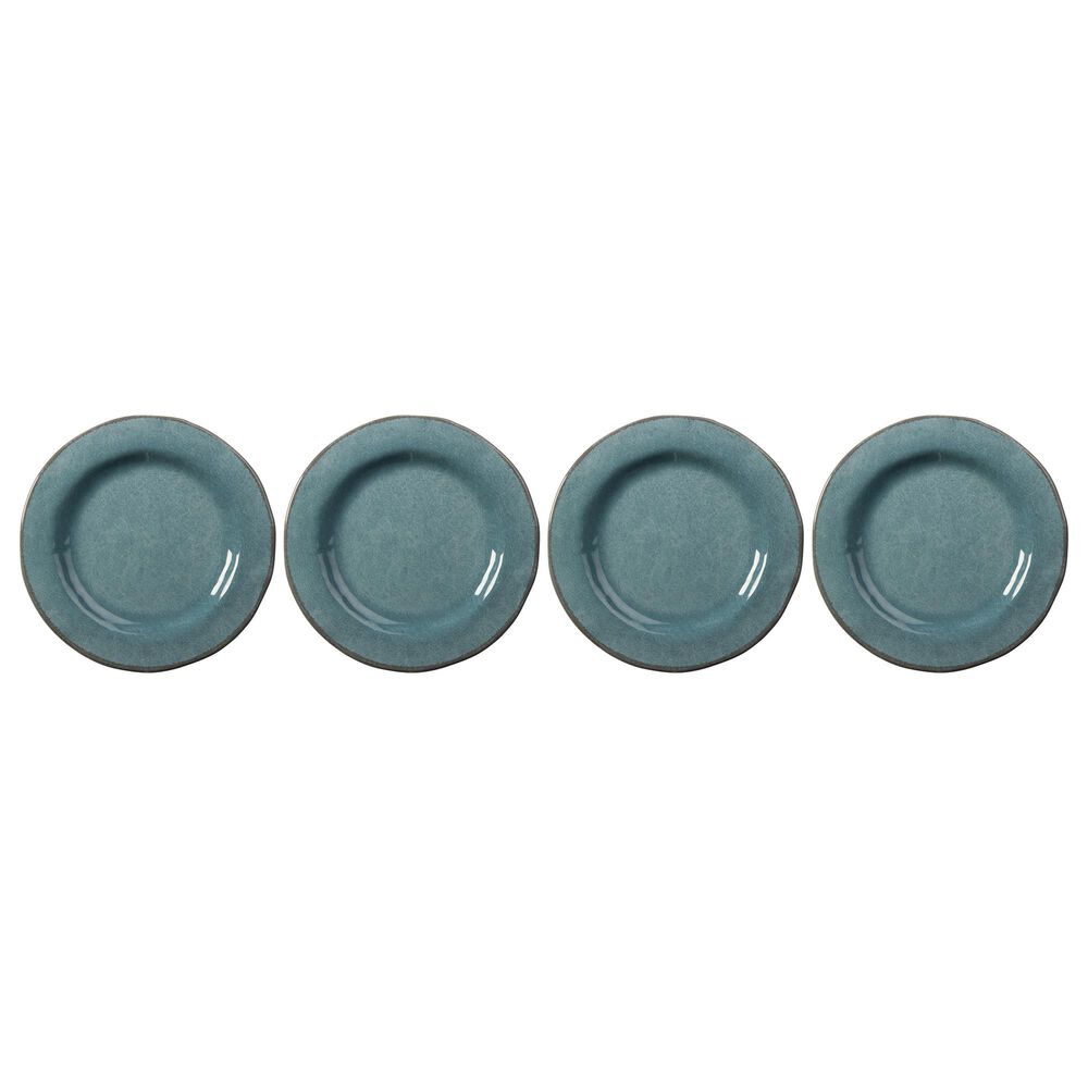 Tag Furniture Veranda Melamine Salad Plate in Aqua - Set of 4, , large