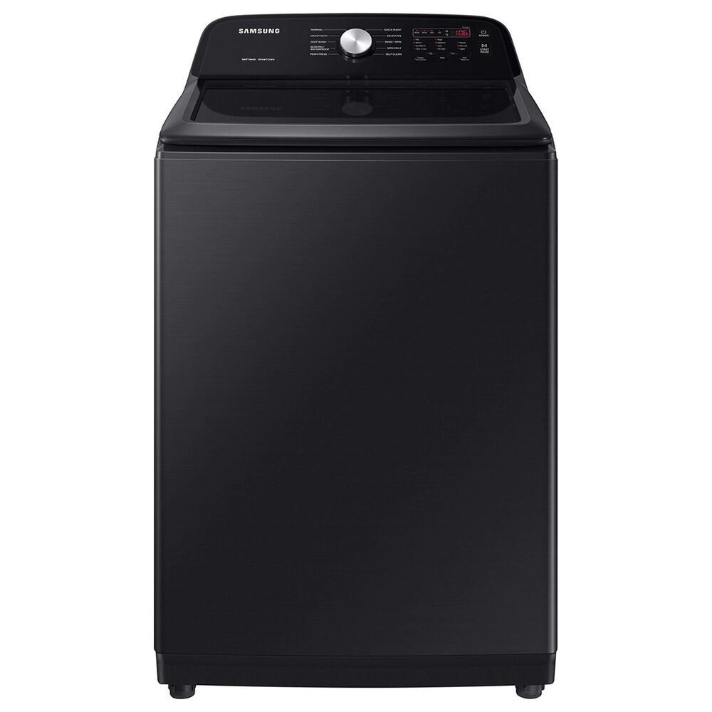 Samsung 4.9 cu. ft. Large Capacity Top Load Washer with ActiveWave? Agitator and Deep Fill in Brushed Black , , large