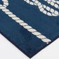 Central Oriental Terrace Tropic Nautical Life 5" x 7"3" Sapphire and Snow Area Rug, , large