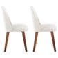 Lumisource Toriano Side Chair with Beige Cushion in Walnut (Set of 2), , large