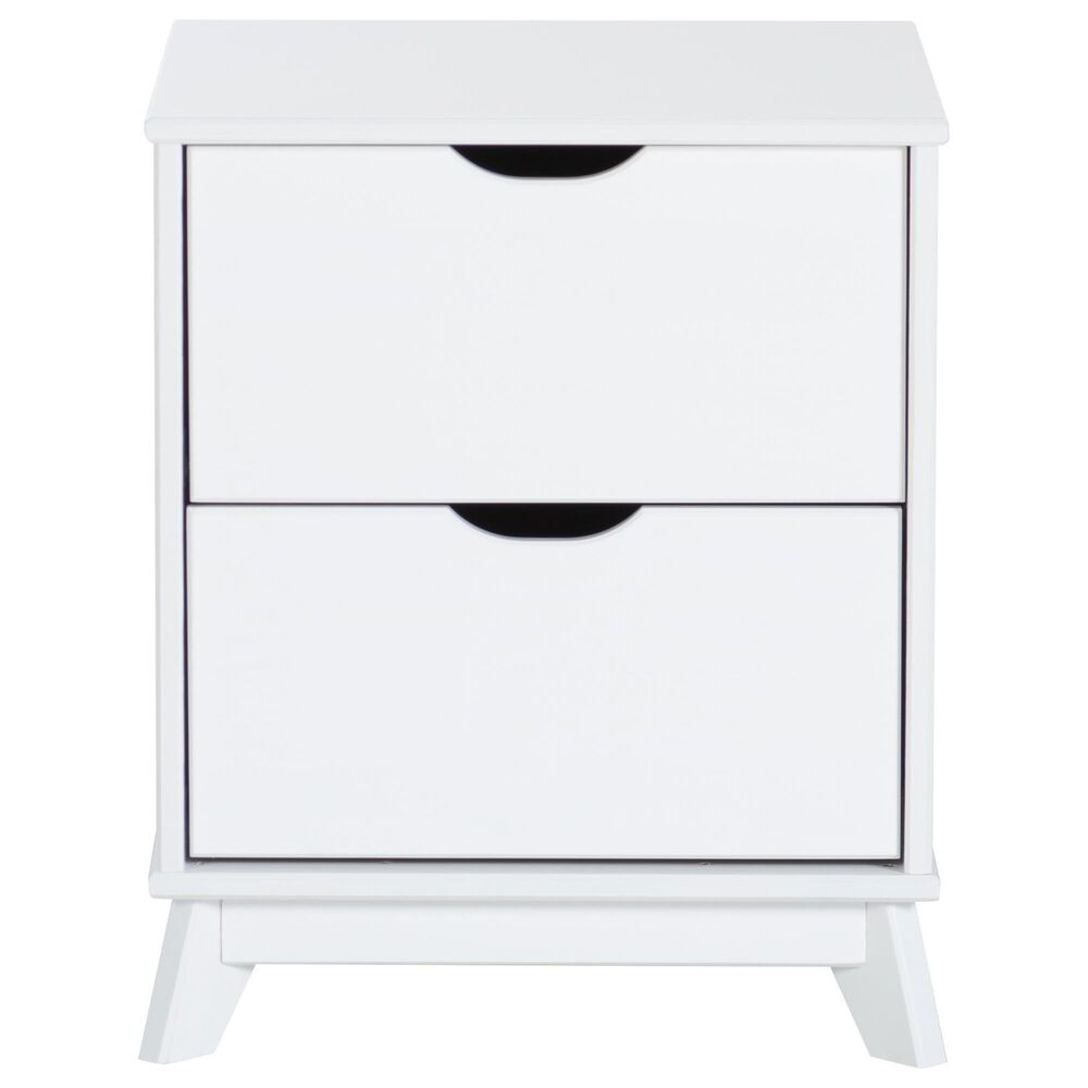Linon Home Decor Polly 2-Drawer Nightstand in White, , large