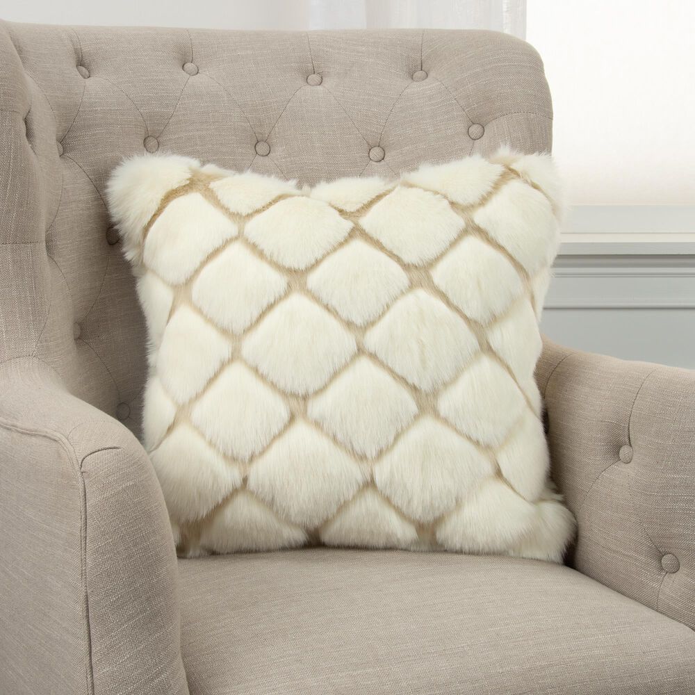 Rizzy Home Geometric 20" Poly Filled Pillow in Ivory, , large