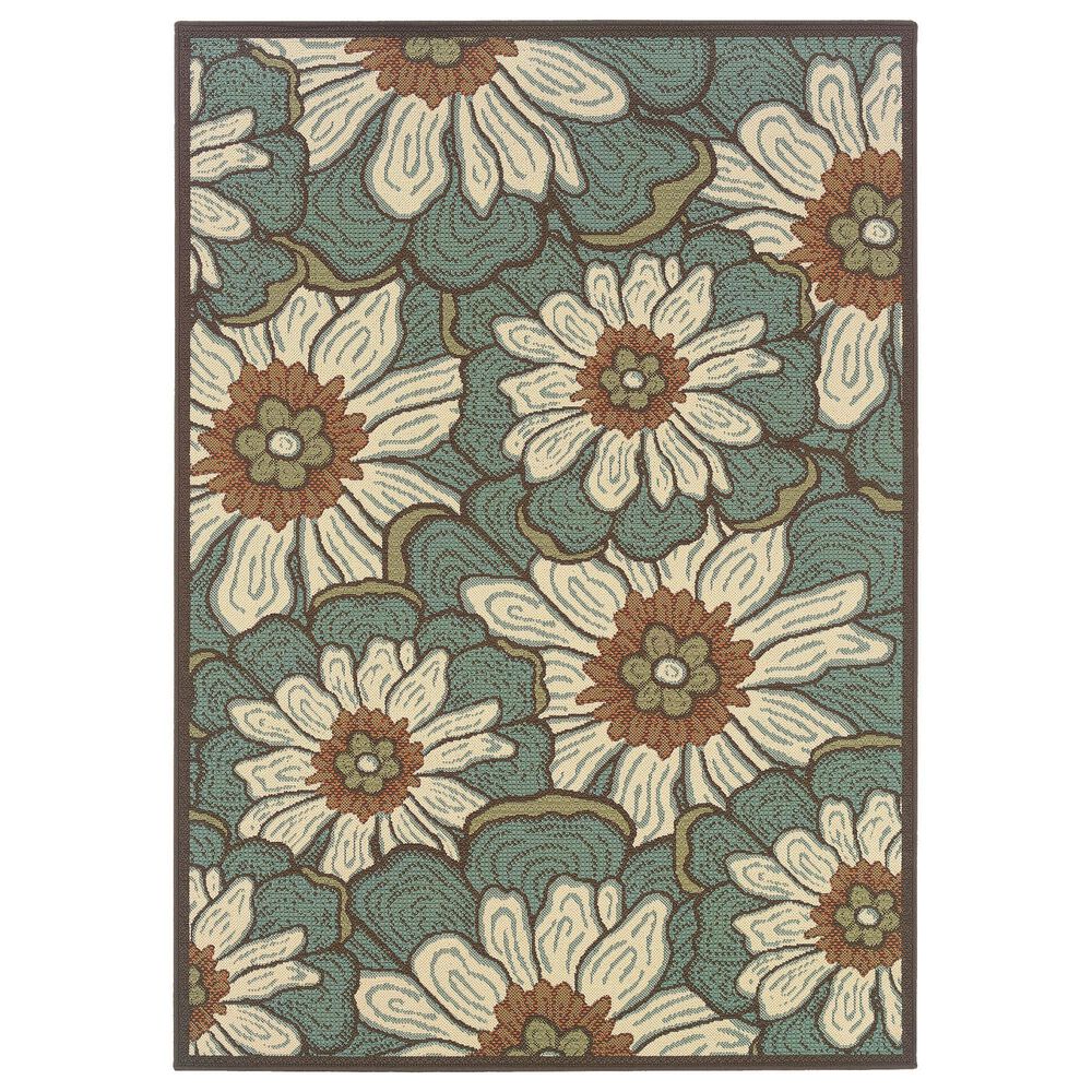 Oriental Weavers Montego 3444M Blue 5'3" x 7'6" Area Rug, , large