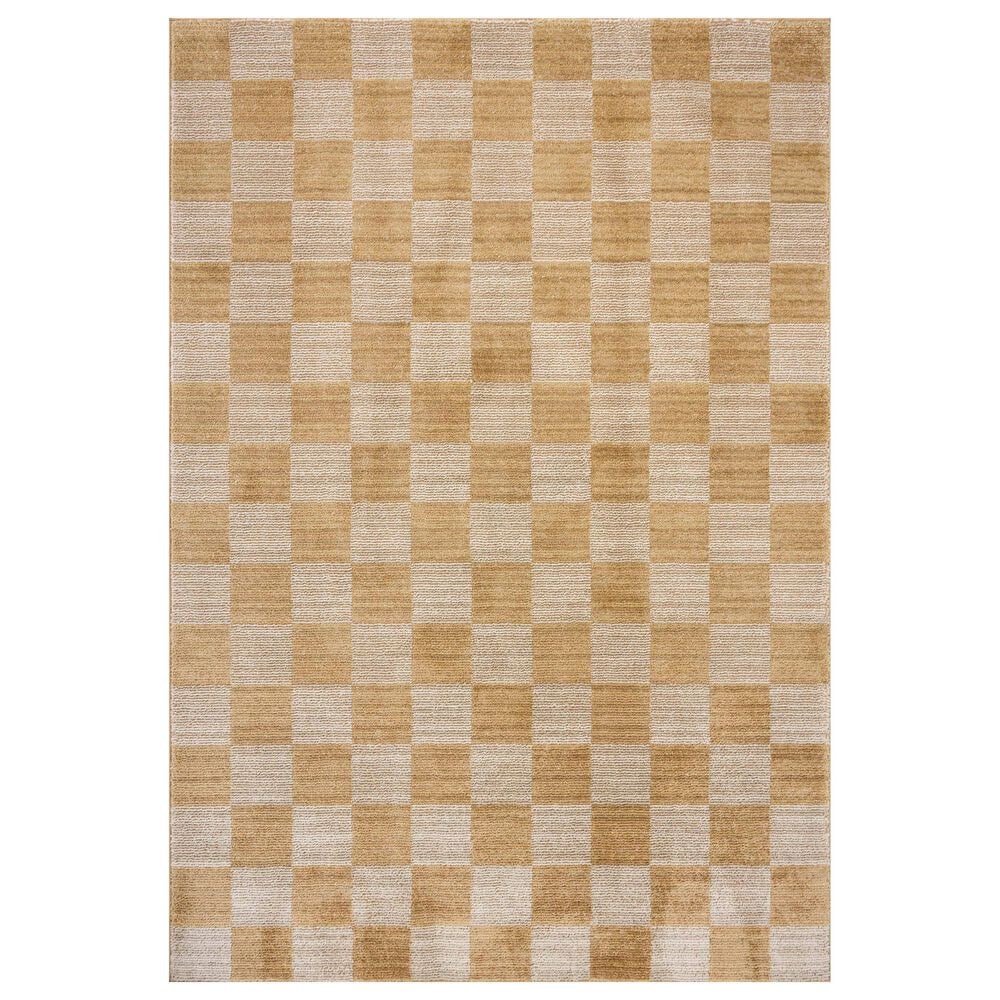 Chris Loves Julia x Loloi Calvin Apricot and Ivory 9"6" x 12"6" Area Rug, , large