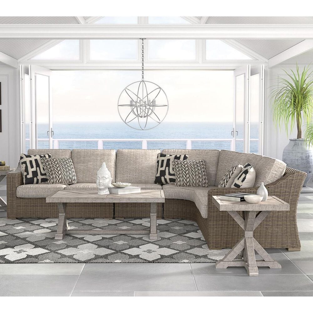 Ashley Beachcroft 4-Piece Sectional in Beige, , large