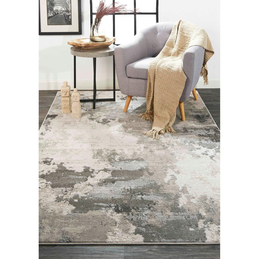 Feizy Prasad 3970F 10&#39; x 13&#39;2&quot; Gray Area Rug, , large