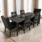 Fallridge Dark Teak and Balam 7-Piece Rectangular Dining Set in Black, , large