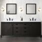 Lexora Home Marsyas 84" Double Bathroom Vanity in Brown with White Quartz Top and Rectangular Sinks, , large