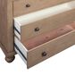 Riva Ridge Oxford 5-Drawer Chest with Valet Rods in Tan, , large
