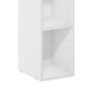 HOMLUX 2-Tier Open Bookcase with 8" Shelf in White, , large