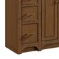 37B Lucerne 48" Single Bathroom Vanity in Dark Maplewood with Marble Top and Backsplash, , large