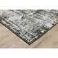 Oriental Weavers Gemini Faded Medallion 2"3" x 7"6" Charcoal Runner, , large
