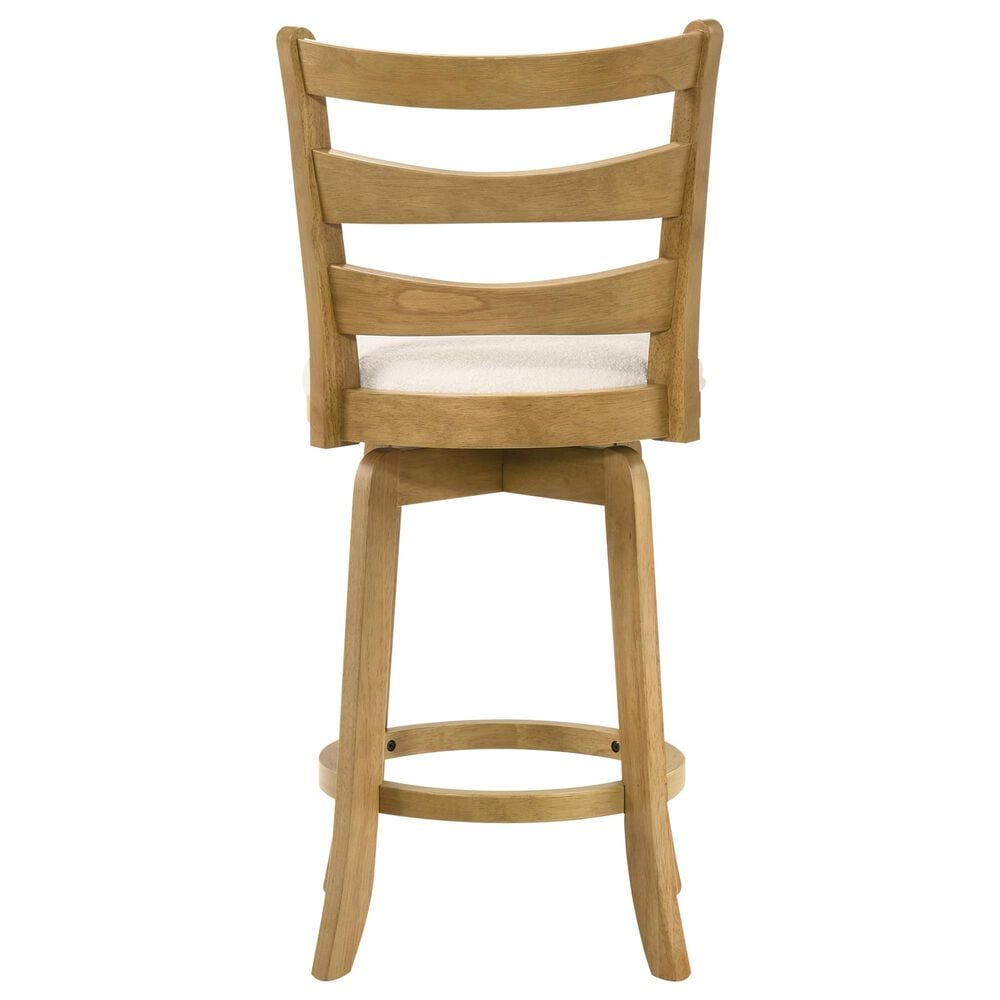 Armen Living Melindra Swivel Counter Height Stool in Putty Brown, , large