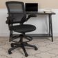 Flash Furniture Drafting Chair in Black, , large