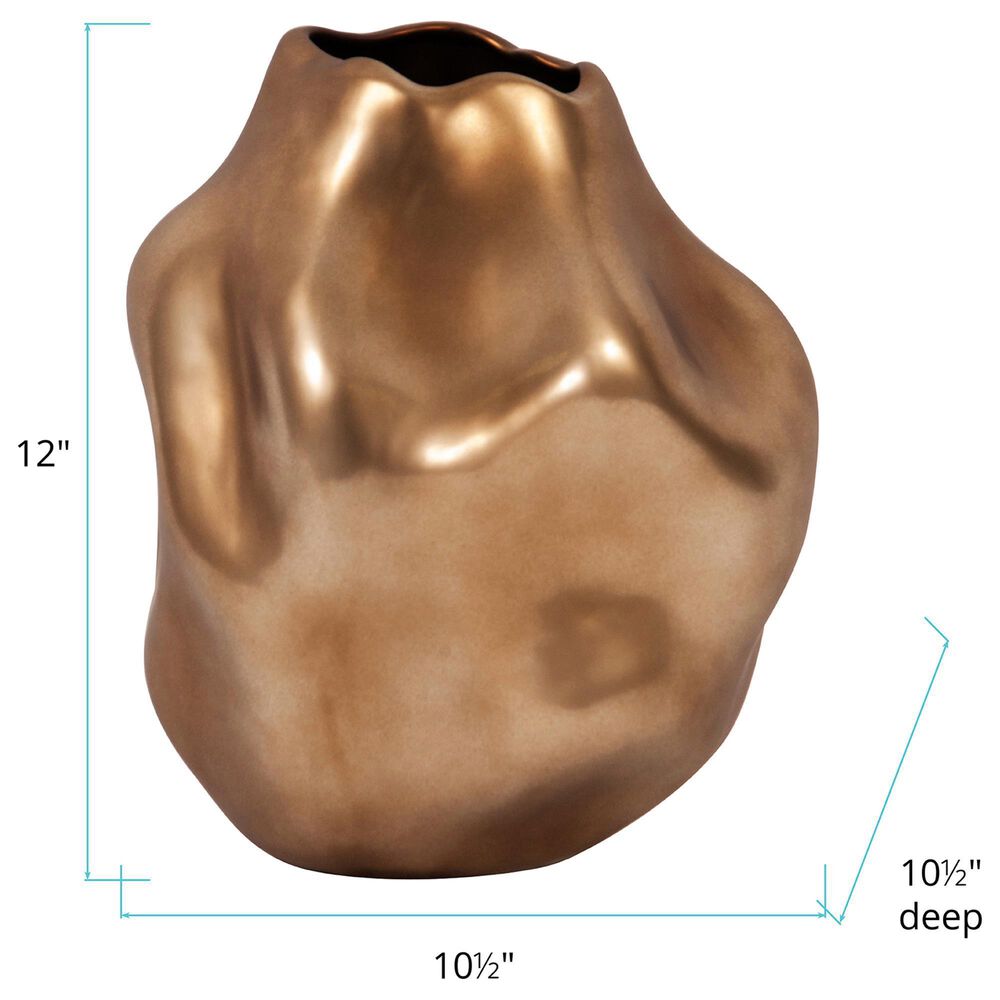 Howard Elliott Large Vase in Matte Bronze, , large