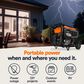 Generac 6500-Watt Portable Generator in Orange, , large