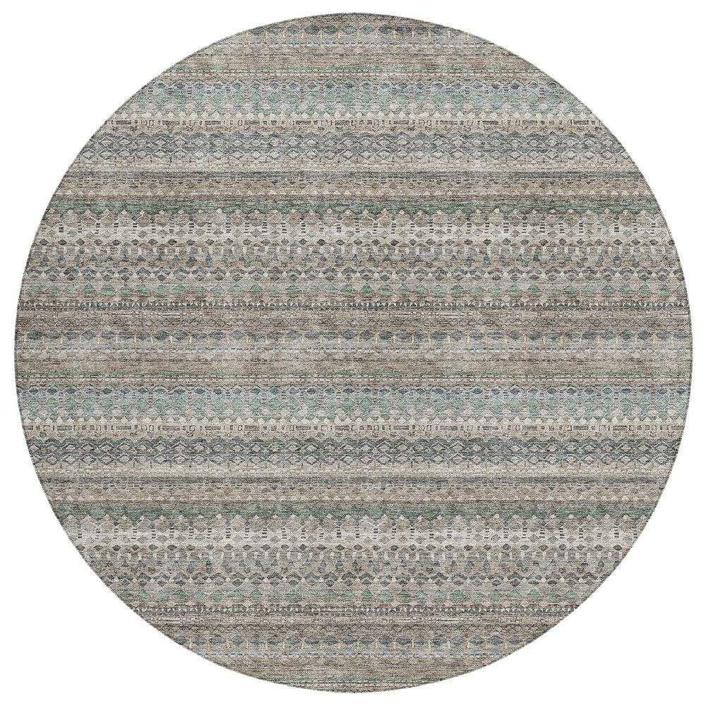 Dalyn Rug Company Solace SL2 8" Round Khaki Area Rug, , large