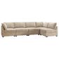 HOMLUX 5-Piece Oversize Mod Sectional in Beige, , large