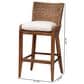 Baxton Studio Ridley Bar Stool in Brown Wash, , large