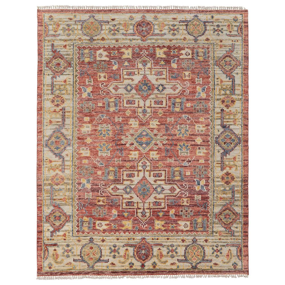 Feizy Fillmore 3" x 5" Rust and Beige Area Rug, , large
