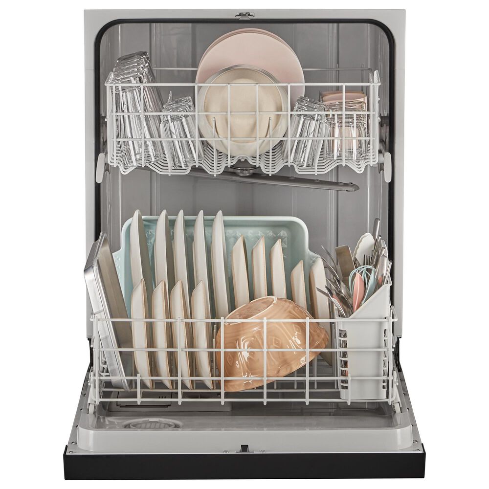 WHIRLPOOL 4-Piece Kitchen Package with 18.25 Cu. Ft. Top-Freezer Refrigerator and 5.3 Cu. Ft. Electric Range in Stainless Steel, , large