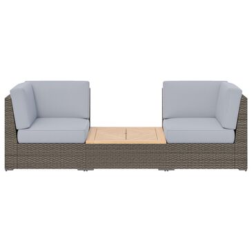 Homestyles Boca Raton 3-Piece Patio Set in Brown and Gray, , large