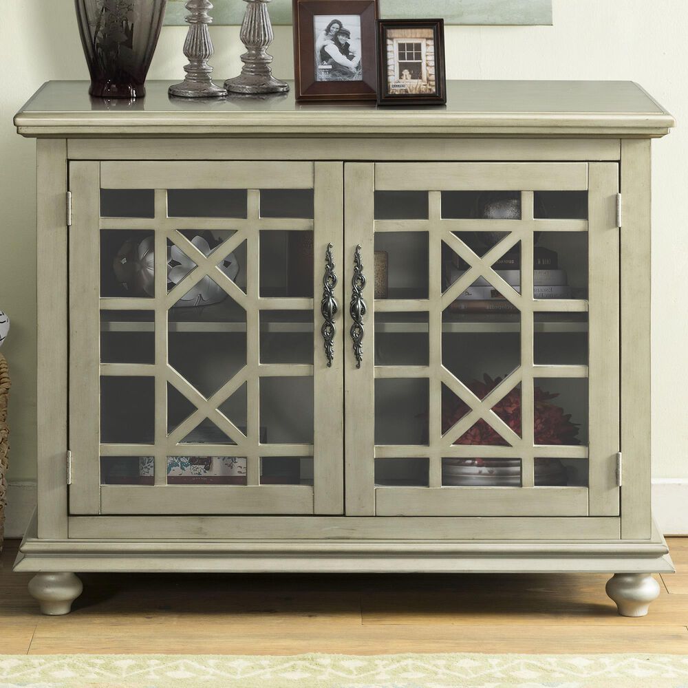 Martin Svensson Home Marche Small Spaces 32&quot; TV Stand in Antique Silver, , large