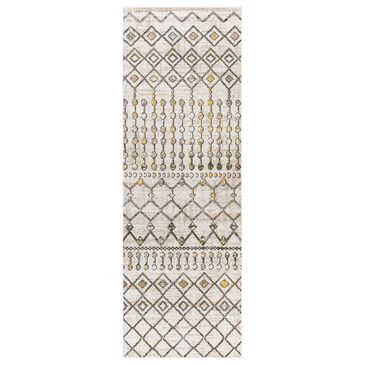 Surya Carpet, Inc. Lavadora 2"7" x 7"3" Sage, Mustard, Black, Gray and Light Beige Runner, , large
