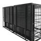 HOMLUX 61" Extra Large Heavy Duty Metal Dog Crate for Large Dogs in Black, , large