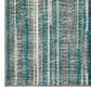 Dalyn Rug Company Amador 2"6" x 12" Teal Indoor/Outdoor Runner, , large