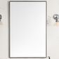 James Martin Rohe 26" Rectangular Mirror in Satin Nickel, , large