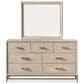 Furniture of America Sandnes 6-Piece Queen Bedroom Set in Light Oak, , large
