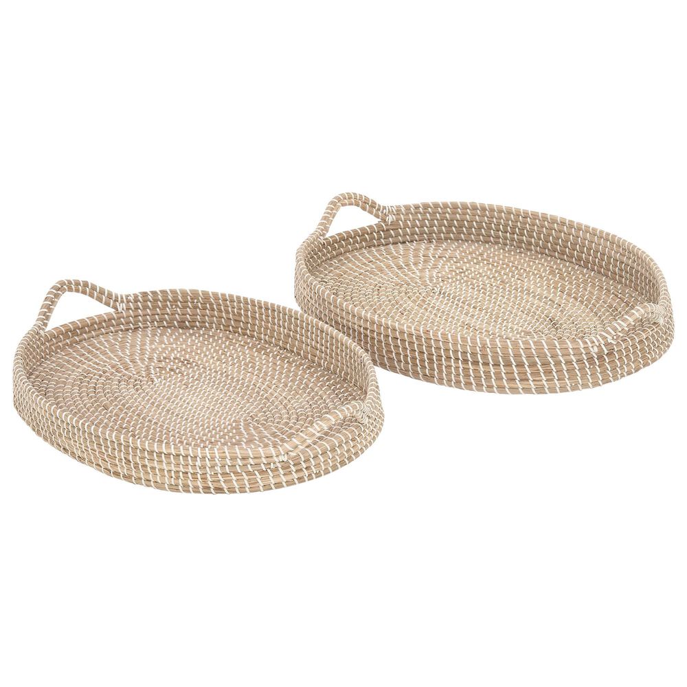 Maple and Jade Trays in Light Brown (Set of 2), , large