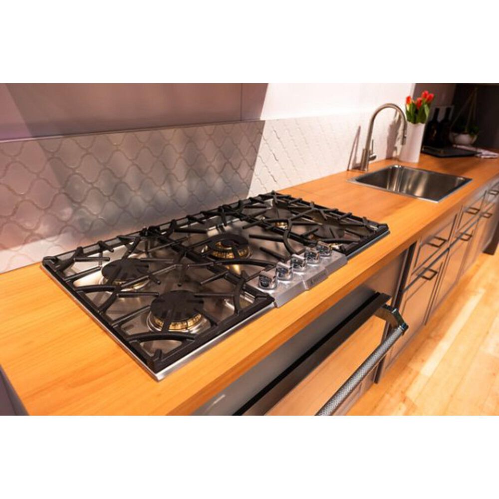 Hestan 36" Gas Sealed Cooktop in Stainless Steel Nebraska Furniture Mart