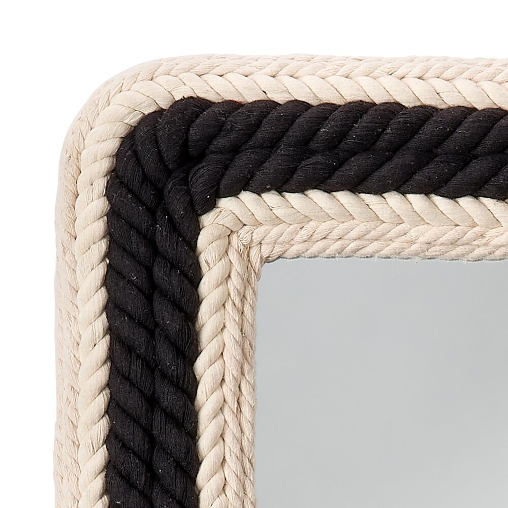 Splendor Living Yardwick Wall Mirror in Black and Off White, , large