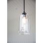Troy Lighting District 8" 1-Light Pendant in Soft Black and Clear, , large