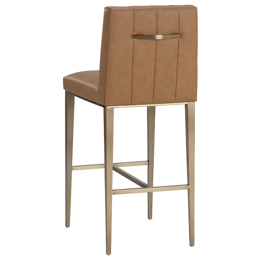 Club Collection By Sunpan Wilber Bar Stool in Antique Brass, , large