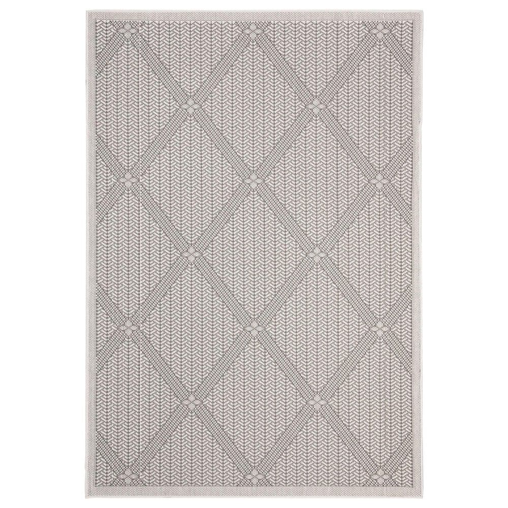 Safavieh Bermuda 6"7" x 9"2" Cream and Grey Indoor/Outdoor Area Performance Rug, , large
