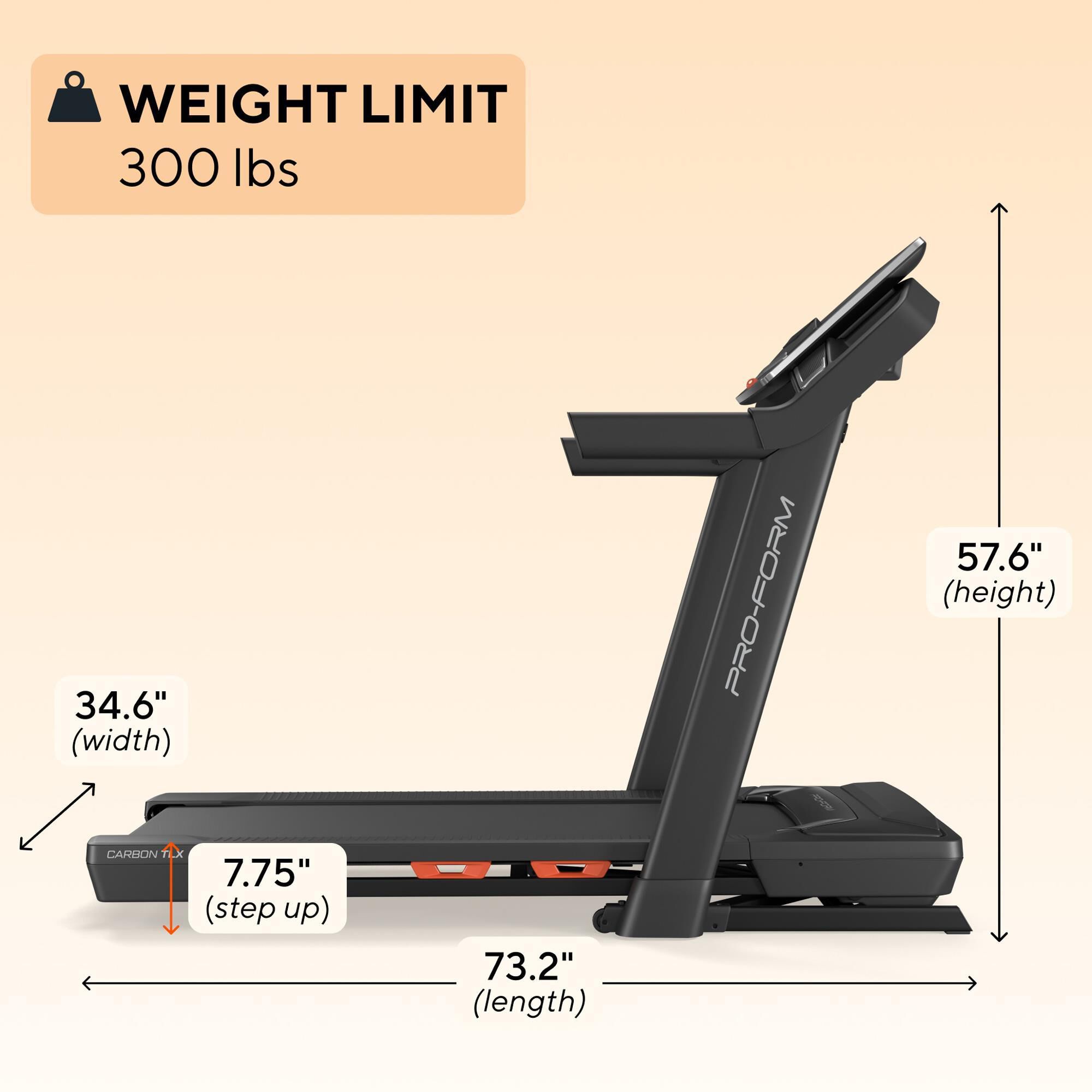 ProForm Carbon TLX Folding Treadmill with iFIT