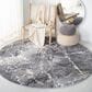 Safavieh Cyrus Shag CYR114G 6"7" Round Grey and Beige Area Rug, , large