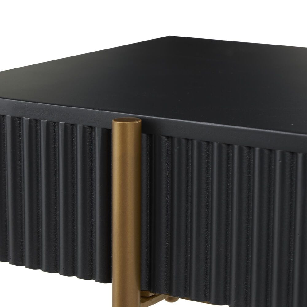 Maple and Jade Console Table in Black and Gold, , large