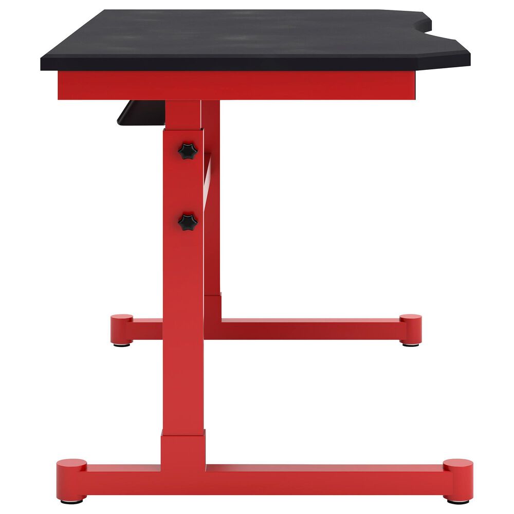 Ashley Lynxtyn Adjustable Height Desk in Red and Black, , large