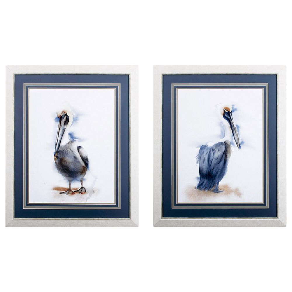 Propac Pelican Wall Art in Blue (Set of 2), , large