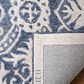Safavieh Micro-Loop MLP606M 2"3" x 7" Blue and Ivory Runner, , large