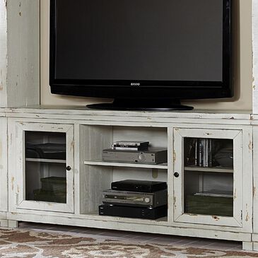 Tiddal Home Willow 68" TV Stand in Distressed White, , large