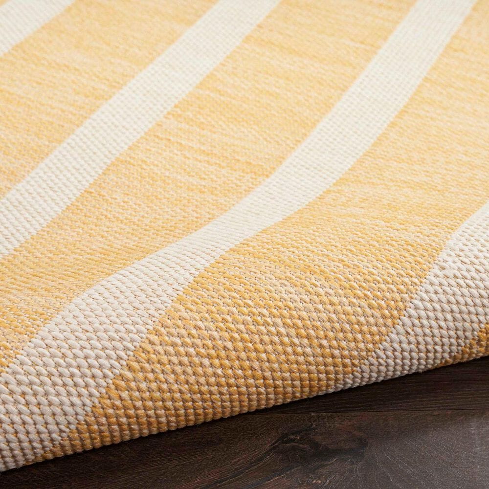 Nourison Positano POS03 Yellow and Ivory 5&#39; x 7&#39; Indoor/Outdoor Area Rug, , large