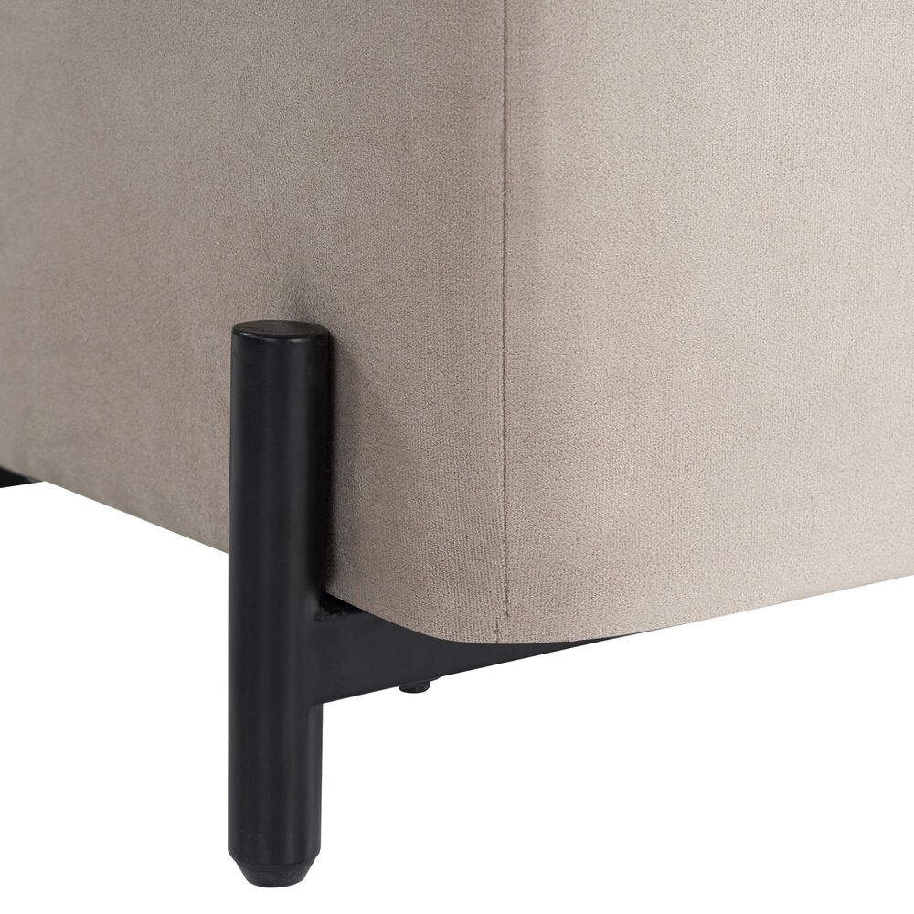 Lifestyle Solutions Kona Small Storage Ottoman in Taupe, , large