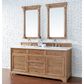 James Martin Vanities Savannah 72" Double Bathroom Vanity in Driftwood with 3 cm White Zeus Quartz Top and Rectangular Sinks, , large