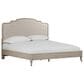 Riva Ridge Provence Queen Platform Bed in Linen with USB Ports, , large